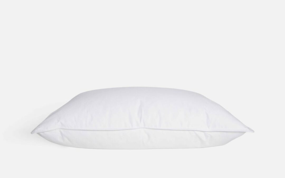 Oreiller bambou doux et naturel, avec garnissage en duvet