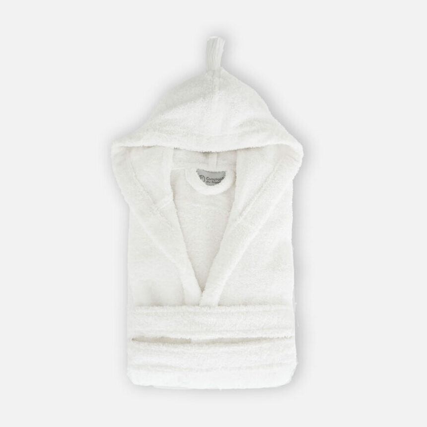 peignoir capuche luxe