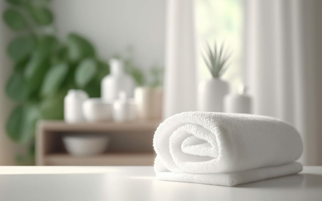 Drap de douche haut de gamme en fibre de bambou