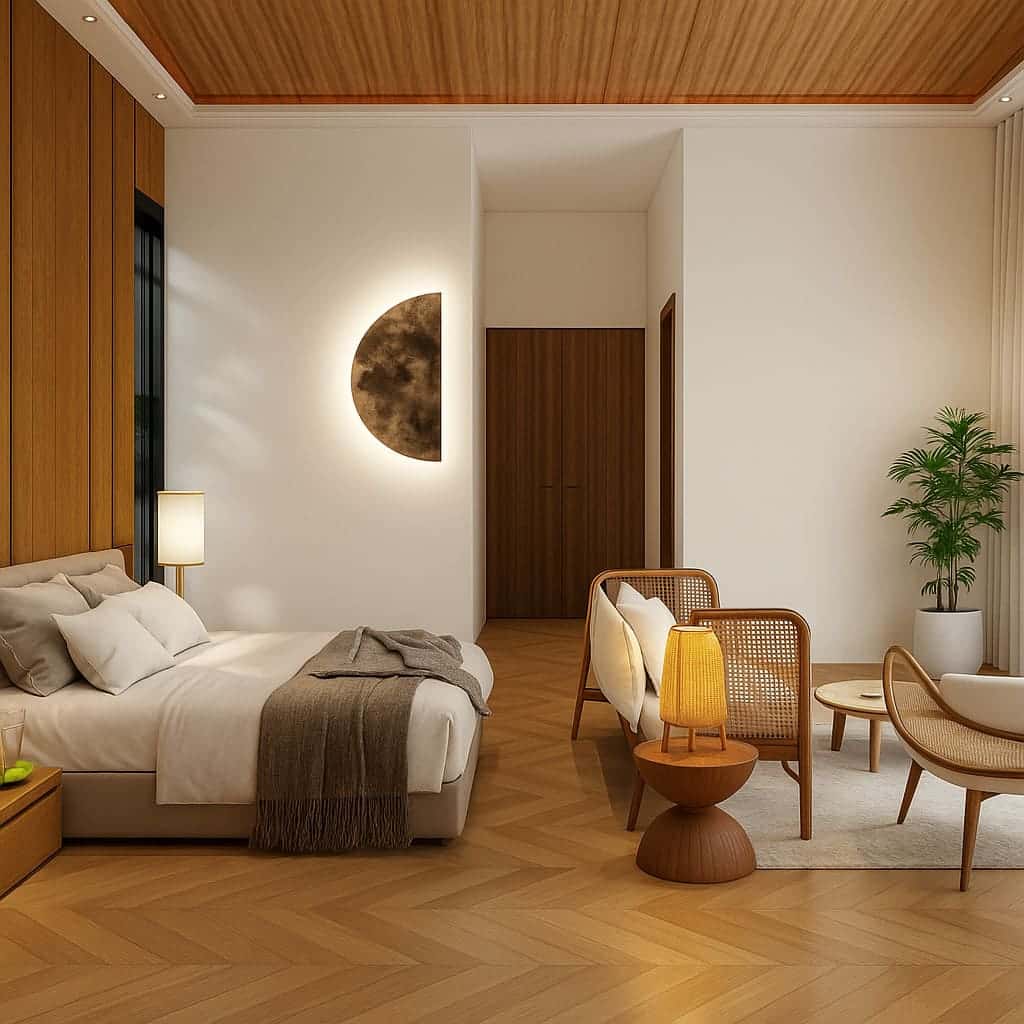 ChatGPT Image 13 nov. 2025, 11_36_46 Housse de couette en satin de bambou drapée sur un lit, mettant en valeur la légèreté et la fluidité du tissu.