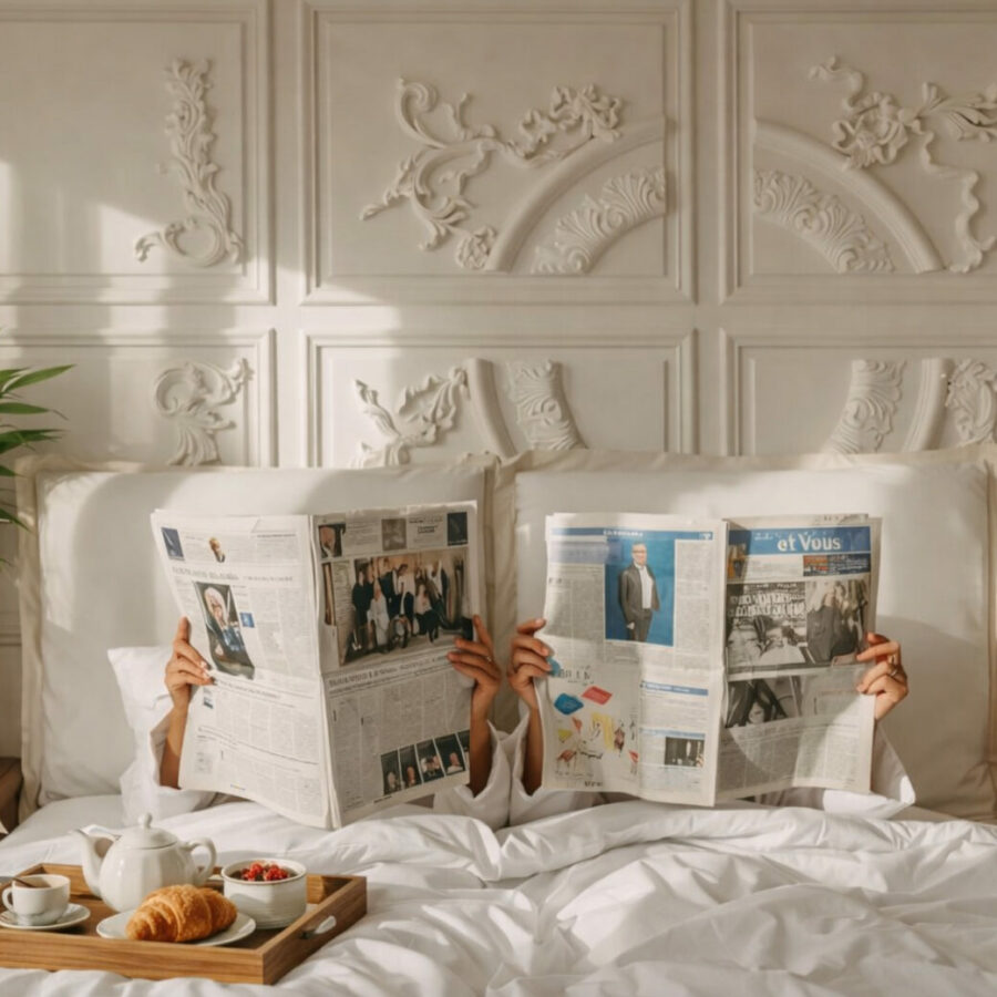 Linge de lit de luxe pour les hotels et les particuliers.
