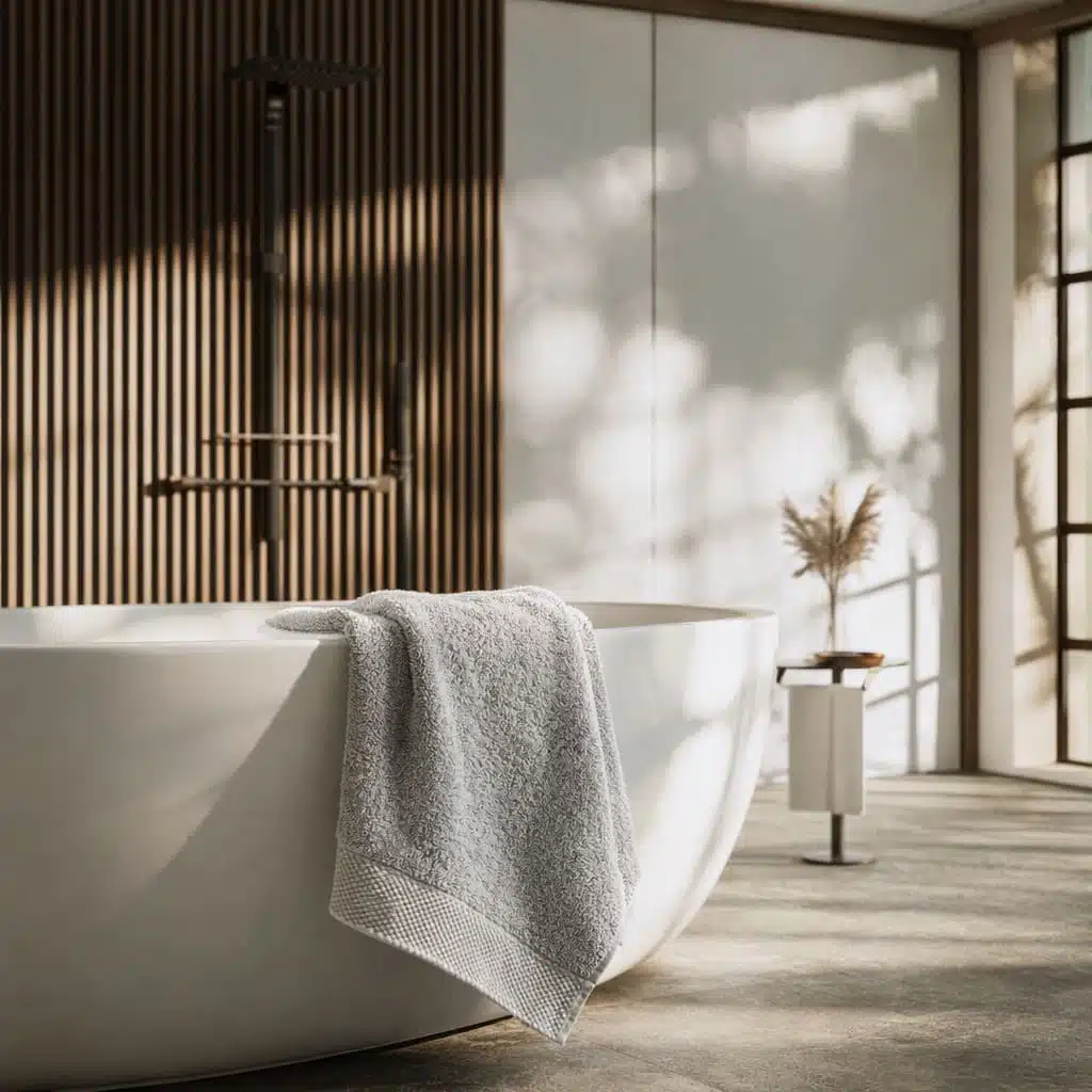 Serviette de toilette en lyocell de bambou naturelle et durable