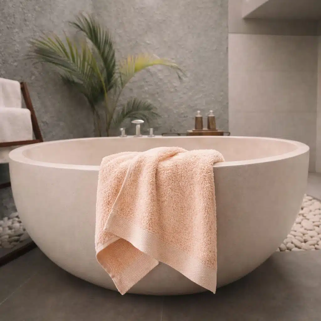 Serviette en satin de bambou moelleuse pour salle de bain élégante