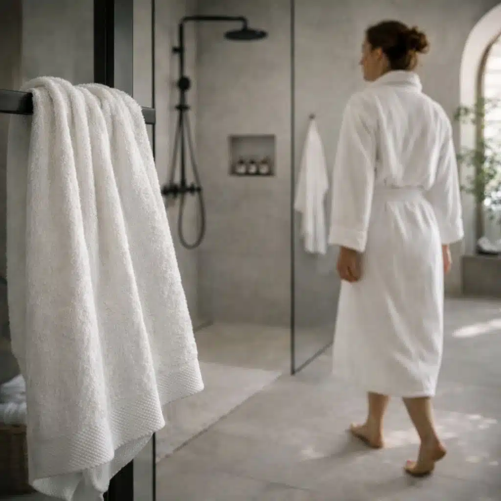 Serviette de toilette en bambou blanc pur style hôtel de luxe