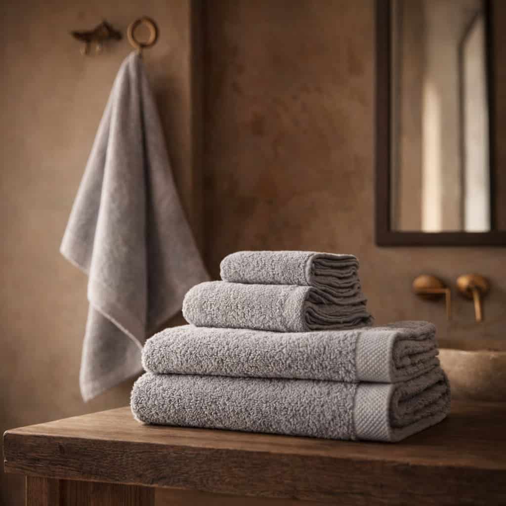 Drap de bain en lyocell de bambou toucher soie