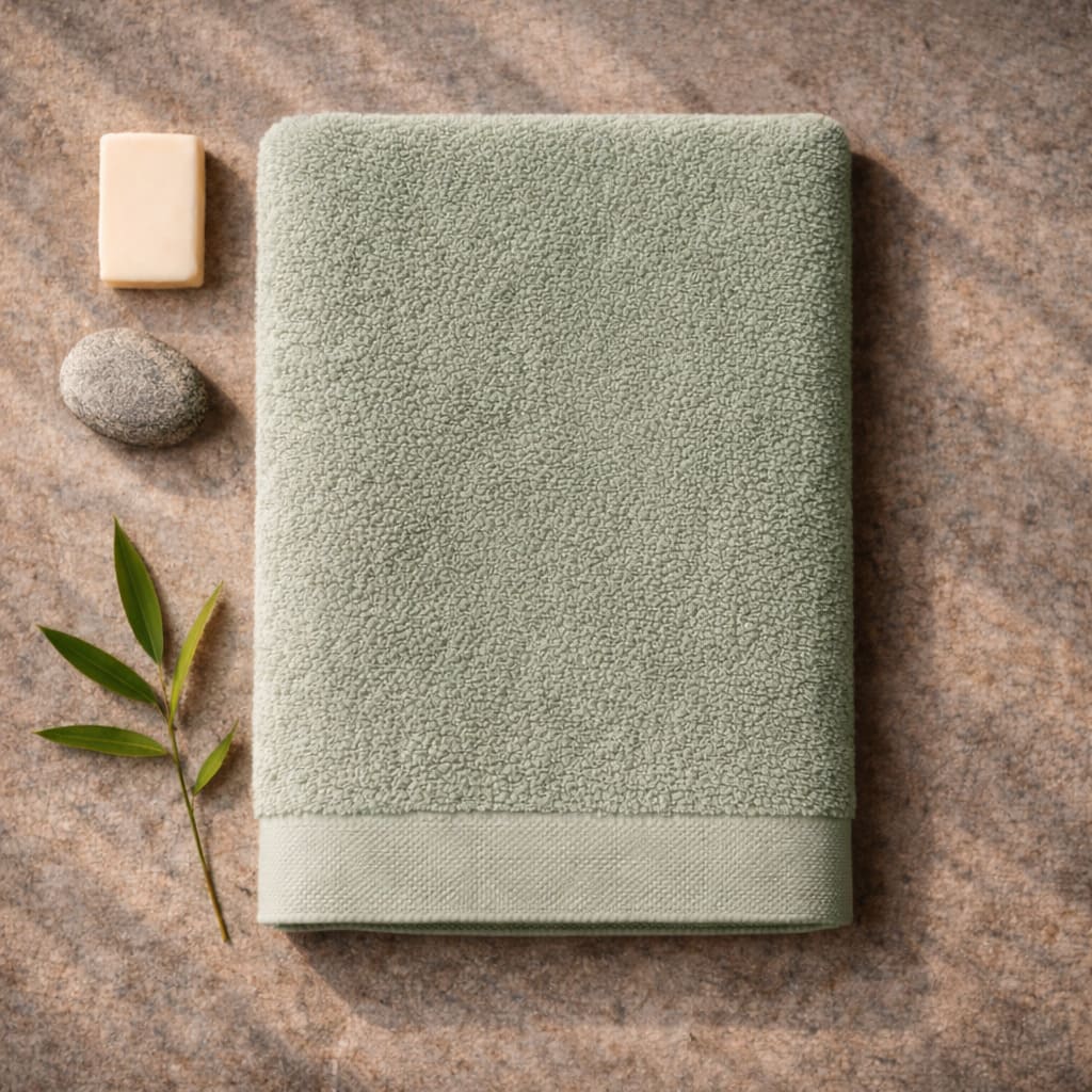 Drap de bain en bambou haut de gamme pour expérience spa