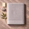 Drap de bain en bambou ultra doux finition élégante