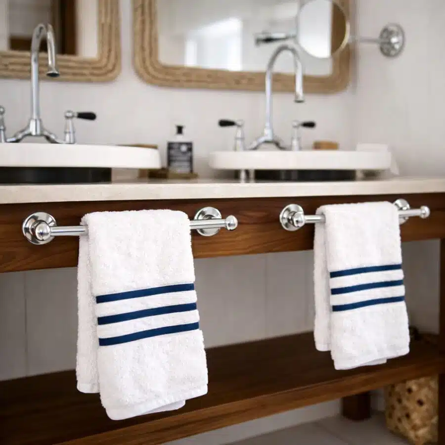 Serviettes de bain Comptoir du Bambou, collection Signature, alliance du design et du bien-être