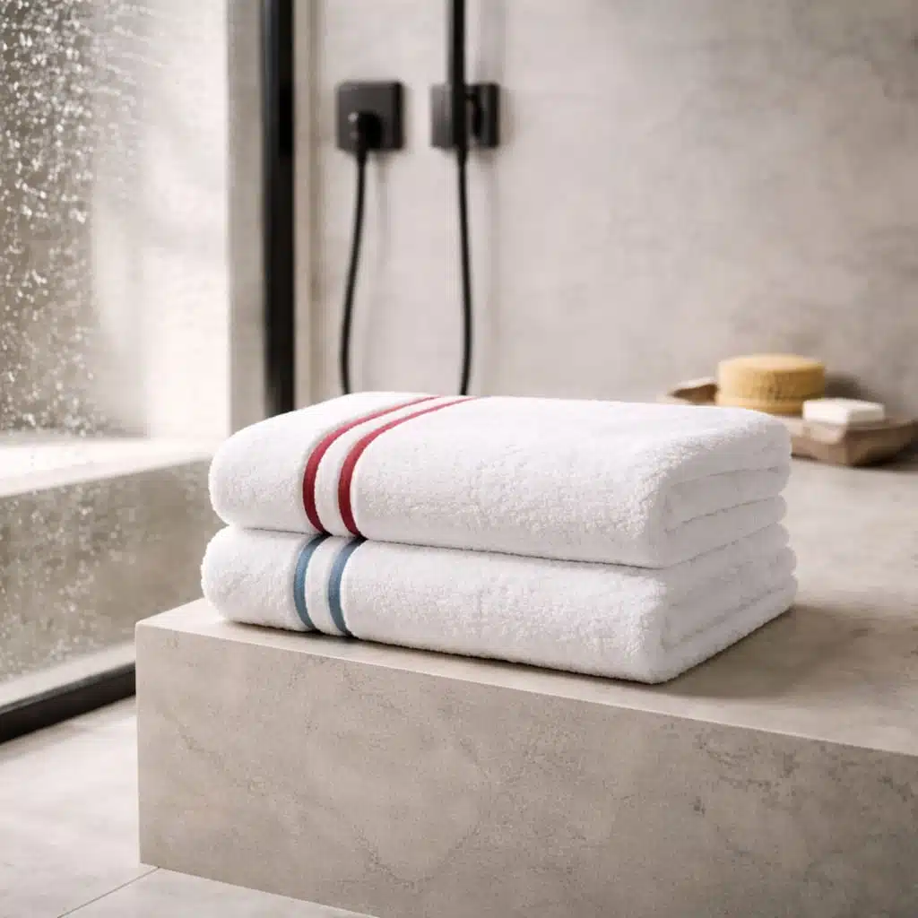 Linge de bain moelleux Comptoir du Bambou, serviettes élégantes inspirées de l’hôtellerie de luxe