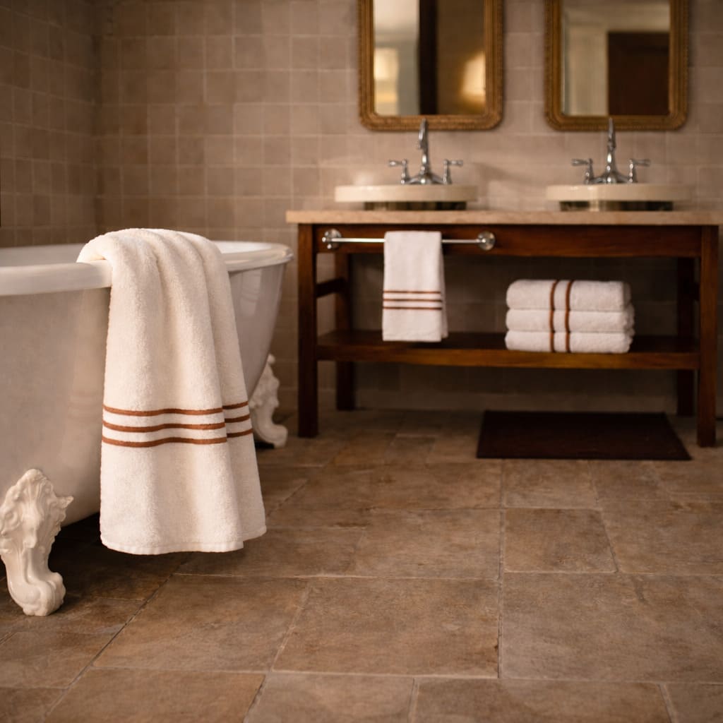 IMG663 Serviettes de bain moelleuses Comptoir du Bambou, design graphique et confort hôtelier