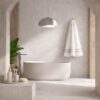 Salle de bain minimaliste et apaisante
